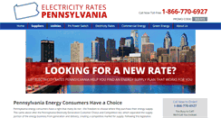 Desktop Screenshot of electricityratespennsylvania.com